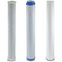 Water Filters Replacement Set Sediment, GAC Coconut Shell, Carbon Block 20" x 2.5"