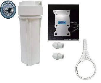 Water Filter Housing Assembly for Standard 10" fits Standard size 10" x 2.5" Water Filters