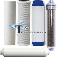 Reverse Osmosis Water Filter RO/DI 5 PC Replacement Set (Dual System)