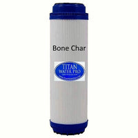 Water Filter Replacement Blended Bone Char Water Filter 10" (9.75" x2.5") Fluoride Reduction