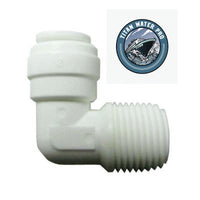 1/4 in. x 1/4 in. Plastic 90-Degree O.D. x MPT Elbow Quick Connect RO Components
