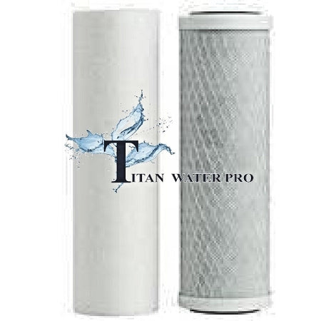 Water Filter 2 PC Set Sediment/Carbon Filter - Under Sink-CounterTop-RO Filters