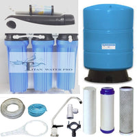 RO Reverse Osmosis Water Filter System w/ Booster Pump- 400 GPD,- 20 Gallon Tank