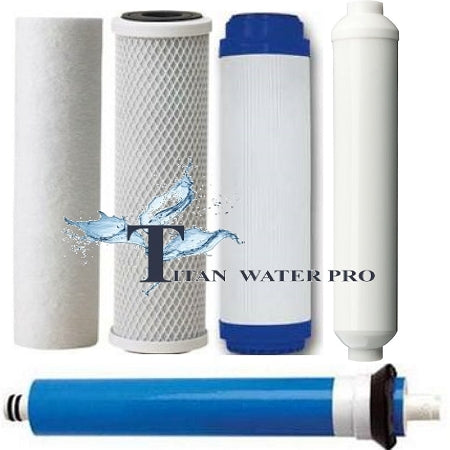 REVERSE OSMOSIS RO 5 FILTERS/MEMBRANE REPLACEMENT SET 100