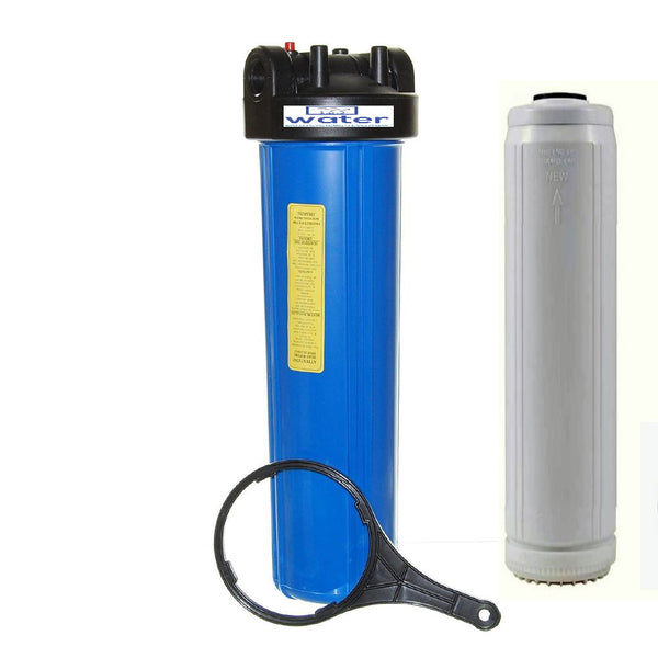 Big Blue Water Filter - 20" x 4.5" Catalytic Carbon - Mounting Bracket