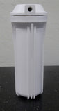 Water Filter Housing Standard 10" for Reverse Osmosis RO 1/4" port (White)