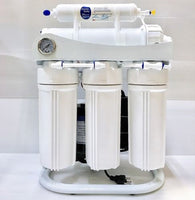 RO Light Commercial Reverse Osmosis Water Filter System 200 GPD Booster Pump