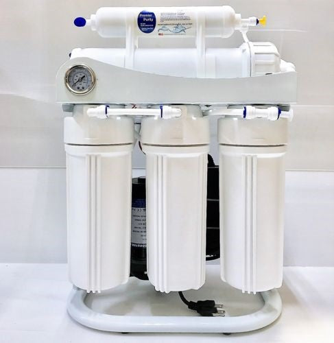 RO Light Commercial Reverse Osmosis Water Filter System 200 GPD Booster Pump