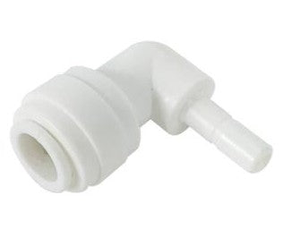 Stem Elbow Connector 1/4" x 1/4" Quick Connect Fitting Parts for Water Filters and Reverse Osmosis RO Systems