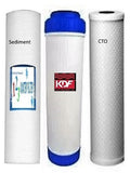 BIG BLUE 20" WATER FILTER SYSTEM 1" WITH FILTERS-TRIPLE KDF85 - Well Water