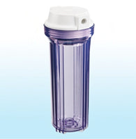 WATER FILTER CLEAR HOUSING FOR REVERSE OSMOSIS DI 10"