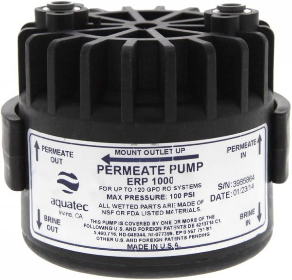 Aqua Tec ERP-1000 Aquatec AQUATEC-ERP-1000 Permeate Pump, Black