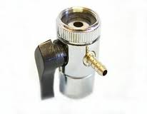 Chrome Faucet Diverter Valve(Includes adapter ring)Reverse Osmosis/Water Filters