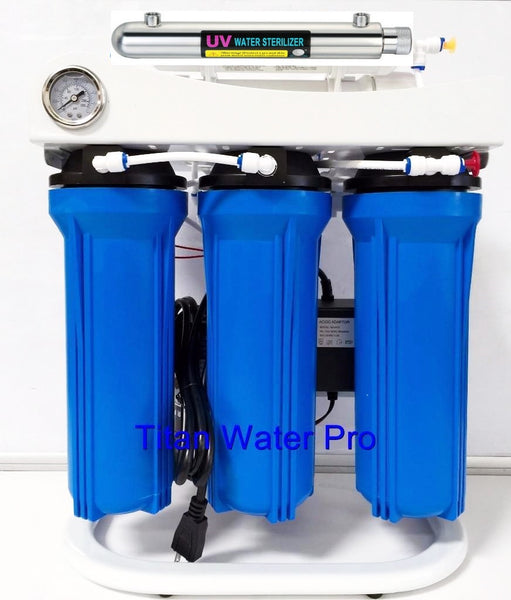 Reverse Osmosis Water Filter System 5 Stage - UV Sterilizer - 150 GPD 