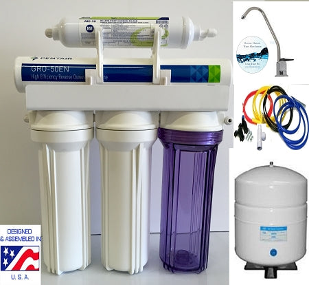 RO  Reverse Osmosis Water System High Recovery unit - Alkaline Ionizer 6 Stage GRO-EN50 1:1 Ratio