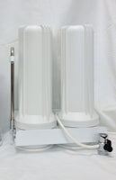 Dual Counter Top Water Filter System for Chlorine, Fluoride & Arsenic removal.