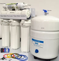 RO Reverse Osmosis Water Filtration 5 Stage System with Booster Pump - 100 GPD