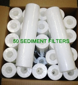 50 PCS REVERSE OSMOSIS WATER FILTERS SEDIMENT 10 MICRON