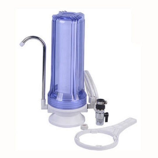 Counter Top Single Stage Drinking Water Filter (See Through Housing)