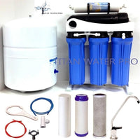 5 Stage Reverse Osmosis Drinking Water Filter System 150 GPD-Booster Pump - USA